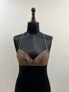 Tara, the Halter bra in Dupian silk
