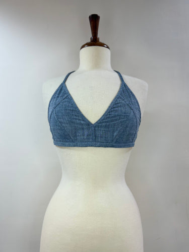 Maya the halter  in Denim